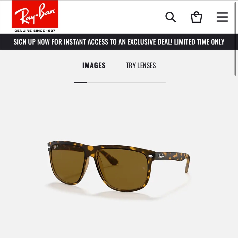 Women’s tortoise rayband sunglasses